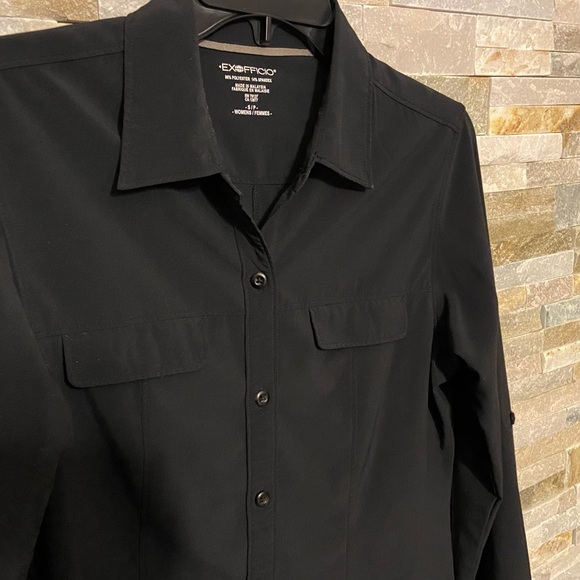 ExOfficio Black Blouse Small - Picture 6 of 6
